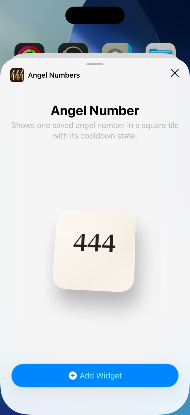 Home-screen widget